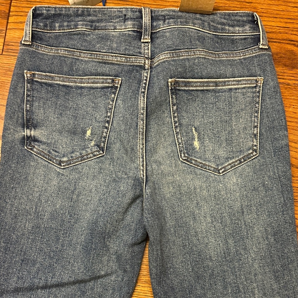 Eunina Women's Frayed Hem Blue Jeans - Picture 8 of 10